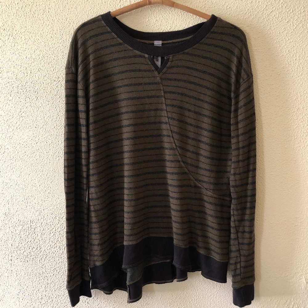 Wilt Asymmetrical Striped Sweatshirt S